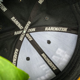 RARE NATION PREMIUM CAP - 3D LOGO BLACK SNAPBACK SUEDE